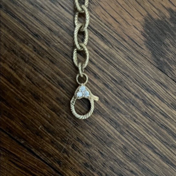 Judith Ripka Gold Chain Bracelet - Picture 3 of 3